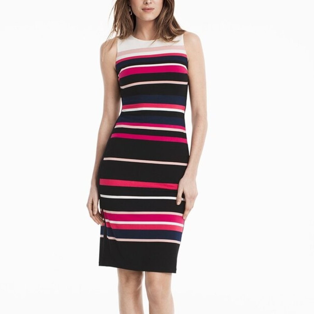 WHBM Stripe Sheath Dress